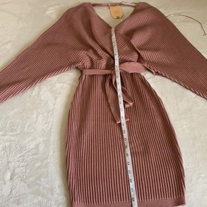 Pink sweater dress large